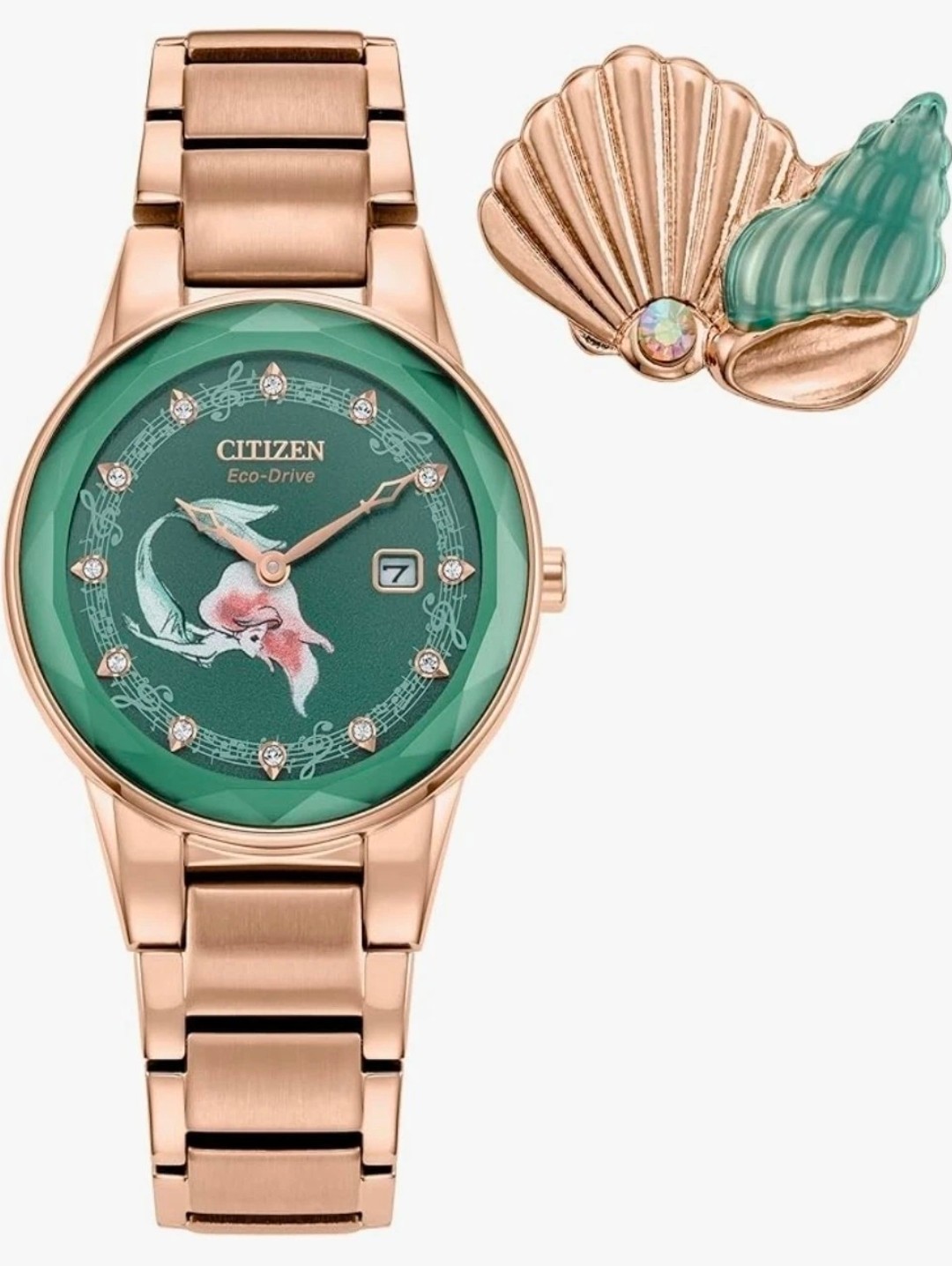 Disney Eco-Drive Ladies' Special Edition Princess Ariel Making Waves